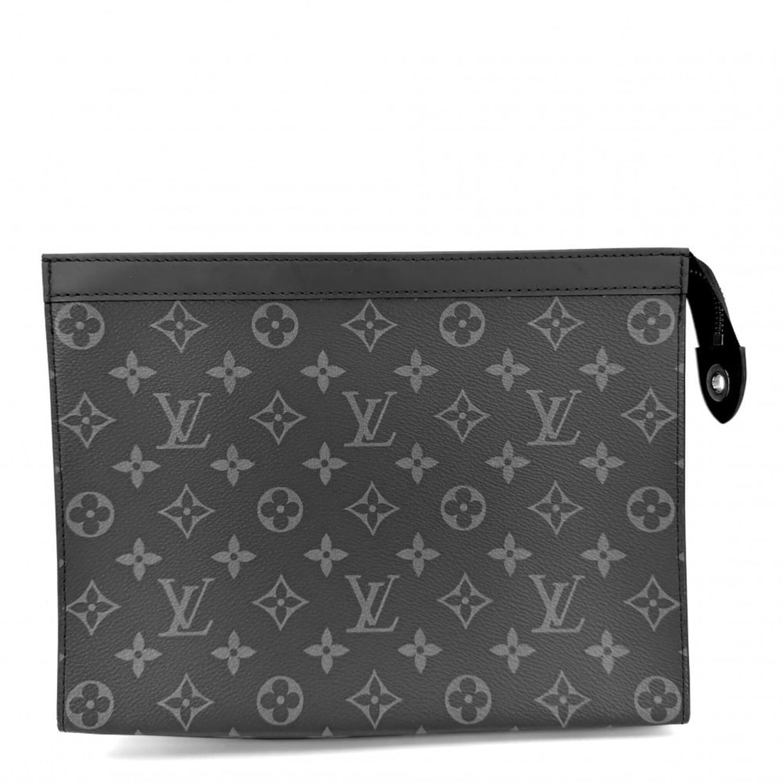 Louis Vuitton Men's Monogram Eclipse Pochette Voyage MM Clutch Bag, M61692, Black with Gunmetal: --- Catalog ---Category: SizeSize (HxWxD): 21cm x 27cm x 6cm / 8.26'' x 10.62'' x 2.36''Category: DesignType: Clutch bagColor: BlackGender: MenMaterial: Monogram Eclipse Category: GeneralBrand: Louis 