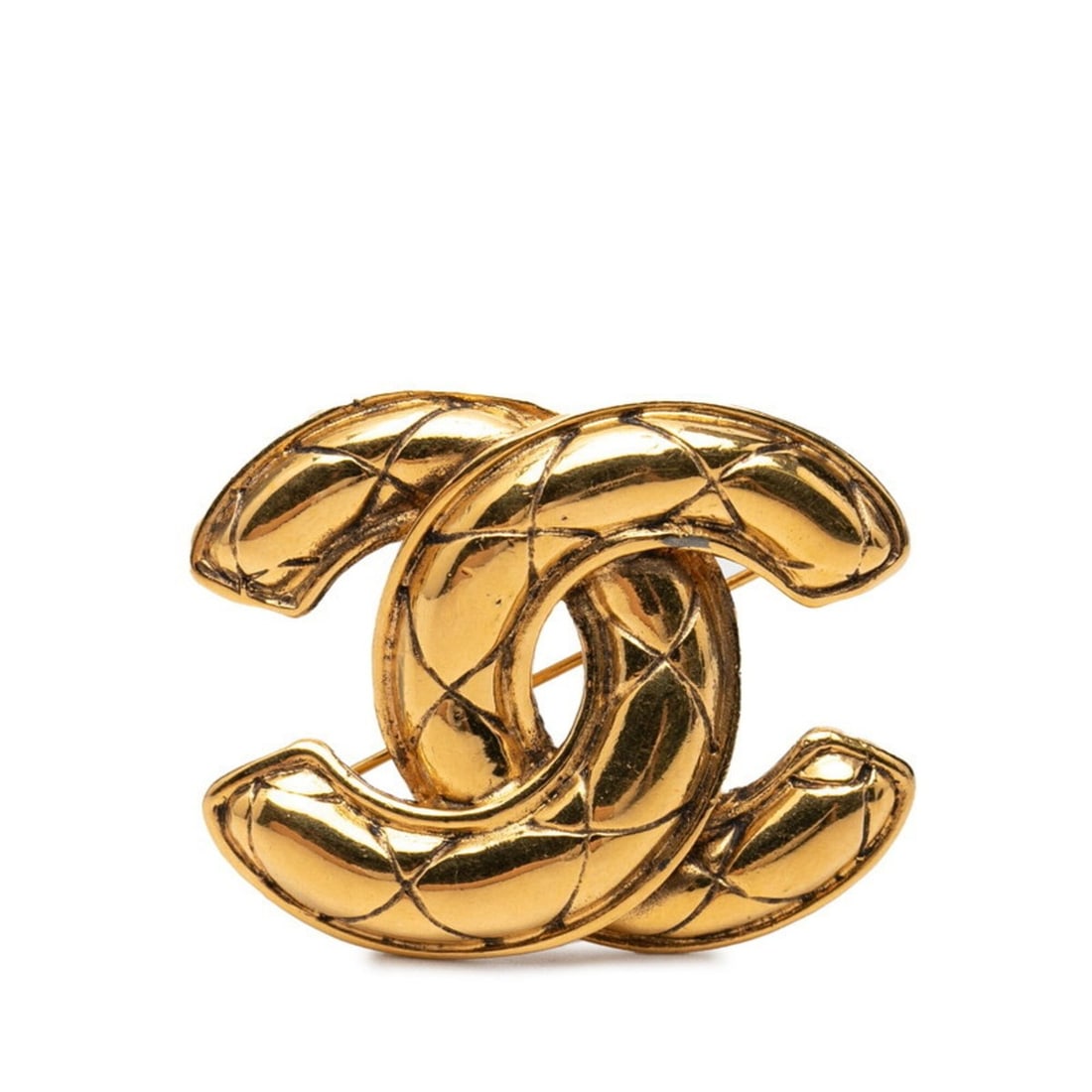 Chanel Coco Mark Vintage Brooch, Gold Plated, Women's CHANEL: --- Catalog ---Category: SizeSize (HxWxD): 3.63cm x 4.54cm / 1.42'' x 1.78''Category: DesignType: BroochColor: GoldGender: WomenMaterial: Gold platingCategory: GeneralBrand: Chanel--- Item List ---Sec