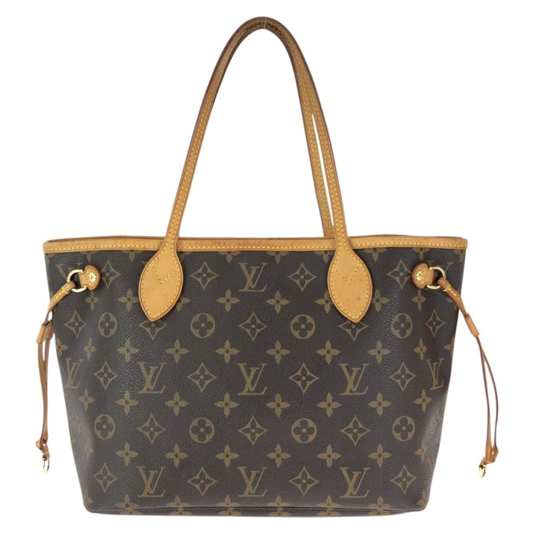 LOUIS VUITTON Louis Vuitton Monogram Neverfull PM Brown Gold Hardware Leather Tote Bag Handbag: --- Catalog ---Category: SizeSize (HxWxD): 21cm x 35cm x 14cm / 8.26'' x 13.77'' x 5.51''Category: DesignType: Handbag, Tote bagColor: BrownGender: WomenMaterial: PVC , Leather Hardware Color: GoldCat
