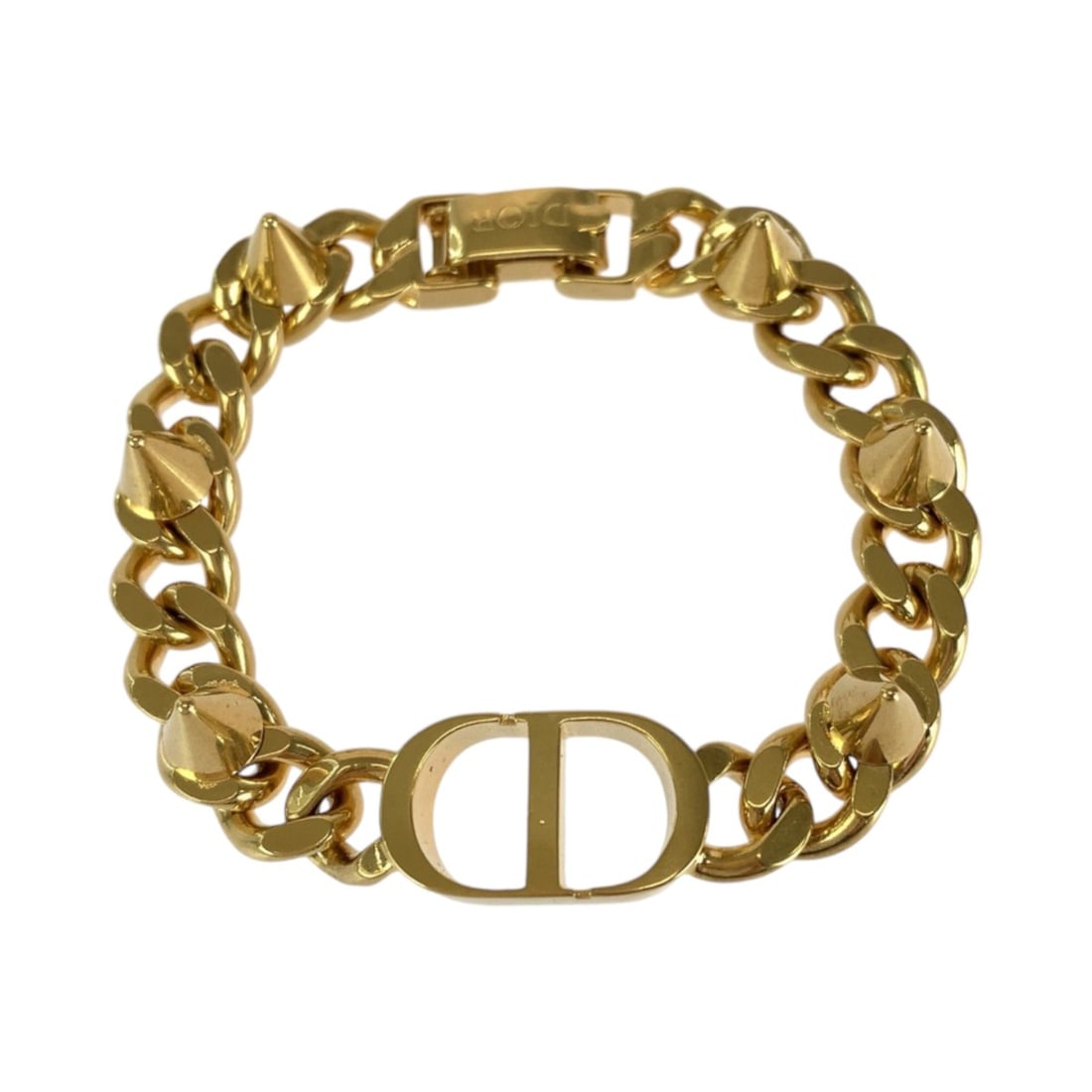 Christian Dior Dior 30 Montaigne CD Logo Gold Plated Bracelet, 17cm Length, Unisex (Men's): --- Catalog ---Category: SizeLength: 17cm / 6.69''Category: DesignType: Charm braceletColor: GoldGender: MenCategory: GeneralBrand: Christian DiorCountry of Origin: France--- Item List ---Section: Con
