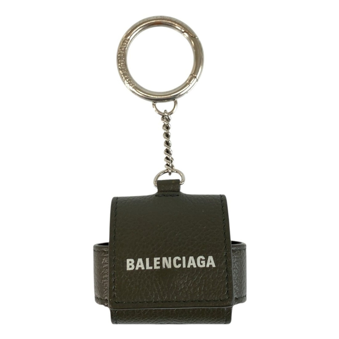 BALENCIAGA Cash Grey Brown Leather AirPods Case (655679 3590) - Unisex/Men's: --- Catalog ---Category: DesignType: OthersColor: Brown, GrayGender: MenMaterial: Leather Category: GeneralMPN: 655679 3590Brand: BalenciagaCategory: Physical PropertiesSize (HxWxD): 6cm x 6cm x 2.5cm