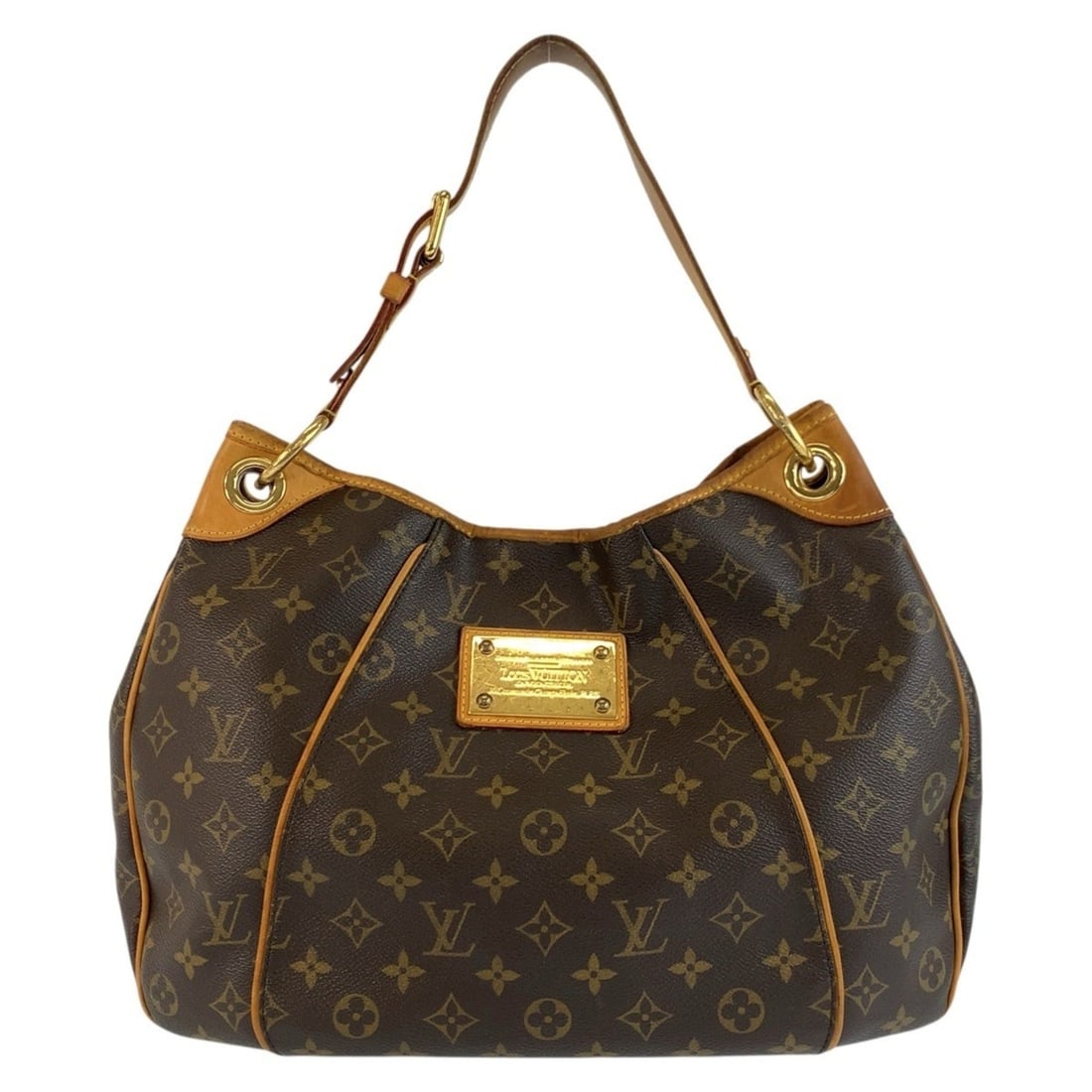 LOUIS VUITTON Louis Vuitton Monogram Galliera PM Brown Gold Hardware Leather Shoulder Bag Handbag: --- Catalog ---Category: SizeSize (HxWxD): 25cm x 37cm x 12cm / 9.84'' x 14.56'' x 4.72''Category: DesignType: Handbag, Shoulder bagColor: BrownGender: WomenMaterial: PVC , Leather Hardware Color: Gol