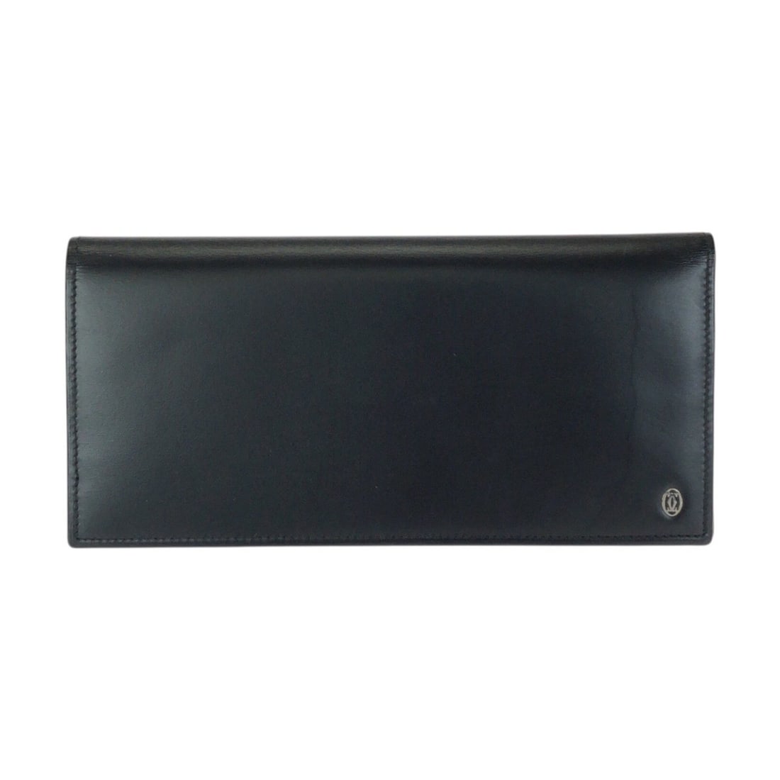 CARTIER Cartier Pasha de Black Leather Long Wallet with Silver Hardware for Men: --- Catalog ---Category: SizeSize (HxWxD): 9cm x 18.5cm x 1cm / 3.54'' x 7.28'' x 0.39''Category: DesignType: Long wallet (bi-fold)Color: BlackGender: MenMaterial: Leather Category: GeneralBrand: Cart