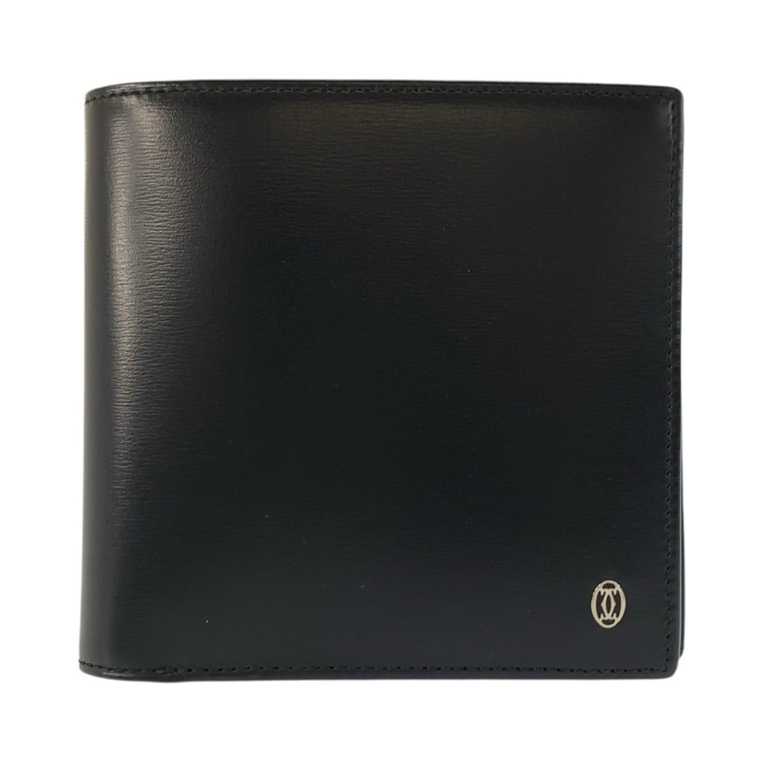 CARTIER Cartier Pasha Black Leather Folding Wallet with Silver Hardware - Compact for Men: --- Catalog ---Category: SizeSize (HxWxD): 10.5cm x 11cm x 2cm / 4.13'' x 4.33'' x 0.78''Category: DesignType: Wallet (bi-fold)Color: BlackGender: MenMaterial: Leather Category: GeneralBrand: CartierC