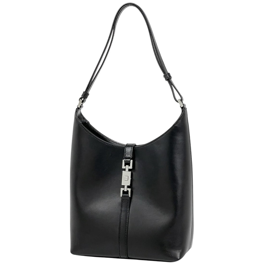Gucci Jackie Line Shoulder Bag, Leather, Black, 0013875, Women's (1 of 8)