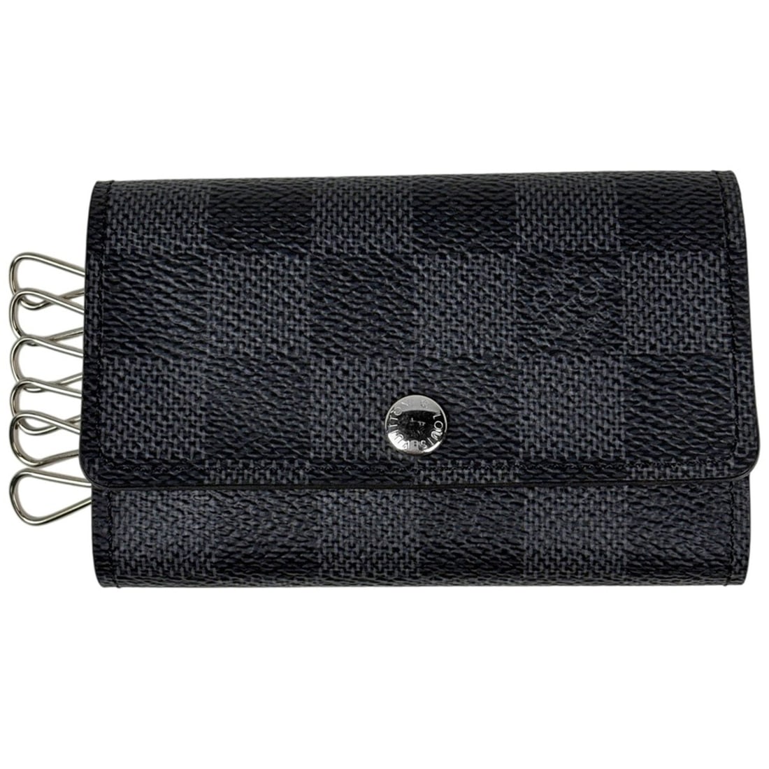 Louis Vuitton Multicles 6 Keychain Accessory/Key Case Damier Graphite Black N62662 Men's: --- Catalog ---Category: SizeSize (HxWxD): 7cm x 10.5cm x 1.5cm / 2.75'' x 4.13'' x 0.59''Category: DesignColor: BlackGender: MenMaterial: Damier GraphiteCategory: GeneralMPN: N62662Brand: Louis Vuitt