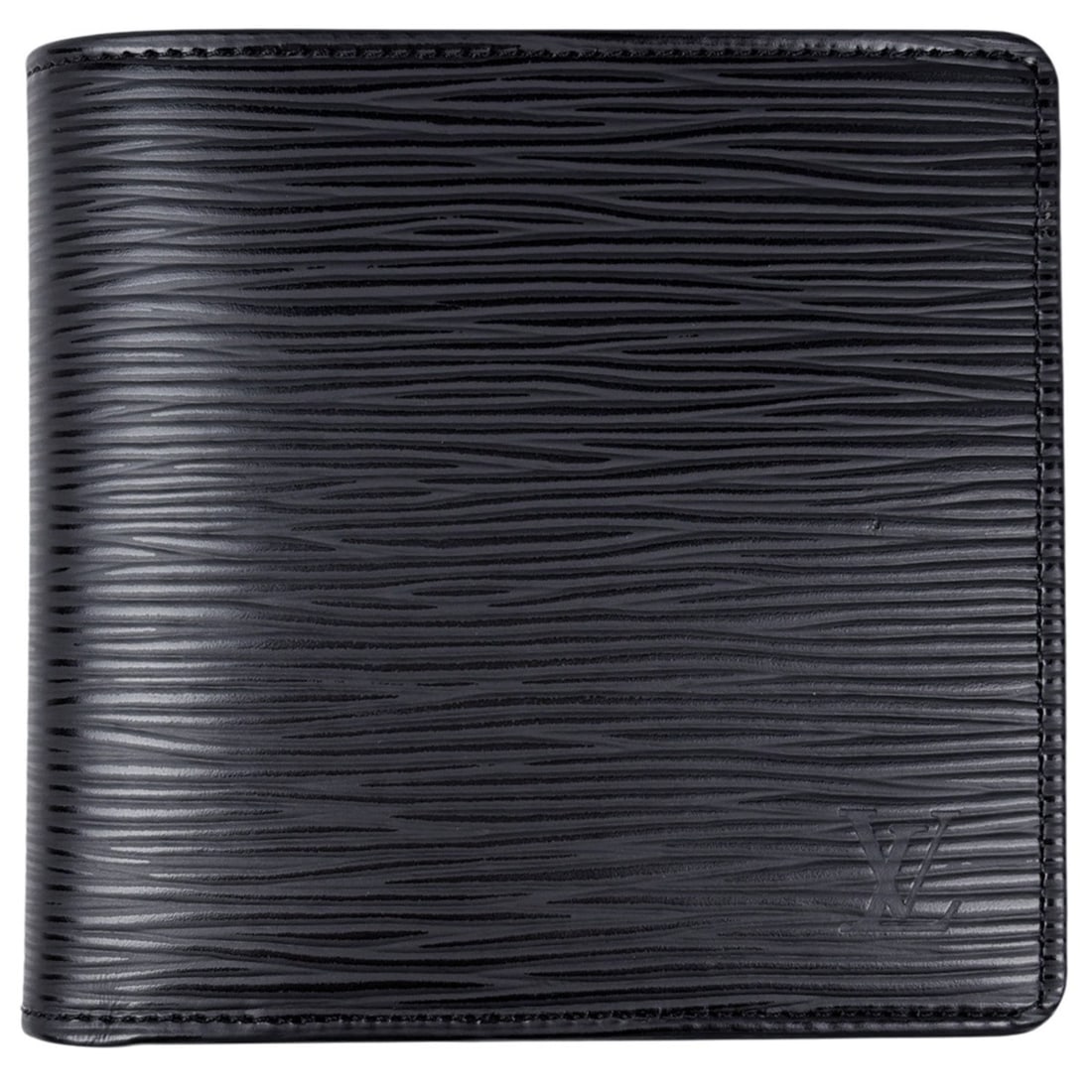 Louis Vuitton Portefeuille Marco Bifold Wallet with Coin Purse, Epi Leather, Noir (Black), M63652,: --- Catalog ---Category: SizeSize (HxWxD): 10.5cm x 11cm x 2cm / 4.13'' x 4.33'' x 0.78''Category: DesignType: Coin purse/coin caseColor: Black, NoirGender: MenMaterial: Epi leather Category: GeneralM