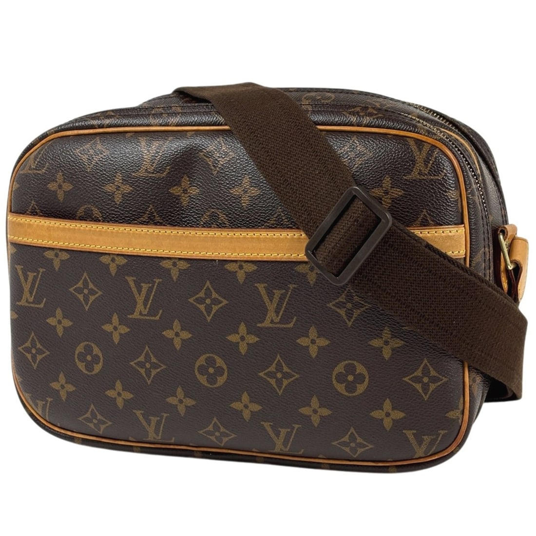 Louis Vuitton Reporter PM Crossbody Shoulder Bag, Monogram Brown, M45254, Women's: --- Catalog ---Category: SizeSize (HxWxD): 21cm x 27cm x 11cm / 8.26'' x 10.62'' x 4.33''Category: DesignType: Shoulder bagColor: BrownGender: WomenMaterial: Monogram Category: GeneralMPN: M45254Brand