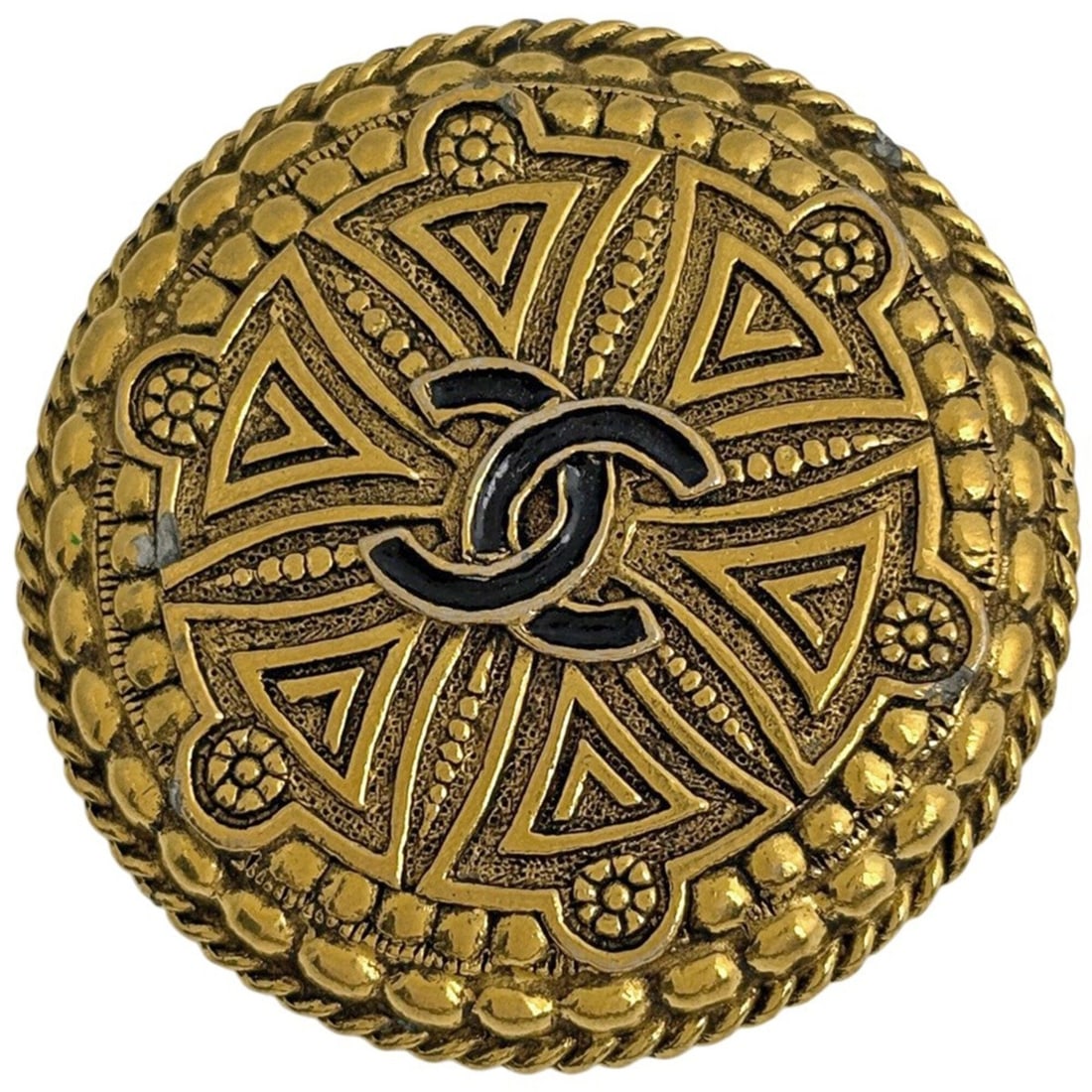 Chanel Coco Mark Brooch, GP Gold, Women's: --- Catalog ---Category: SizeCharm Size: 4cm x 4cm / 1.57'' x 1.57''Category: DesignType: BroochColor: GoldGender: WomenCategory: GeneralBrand: Chanel--- Item List ---Section: ConditionRanking: Rank B