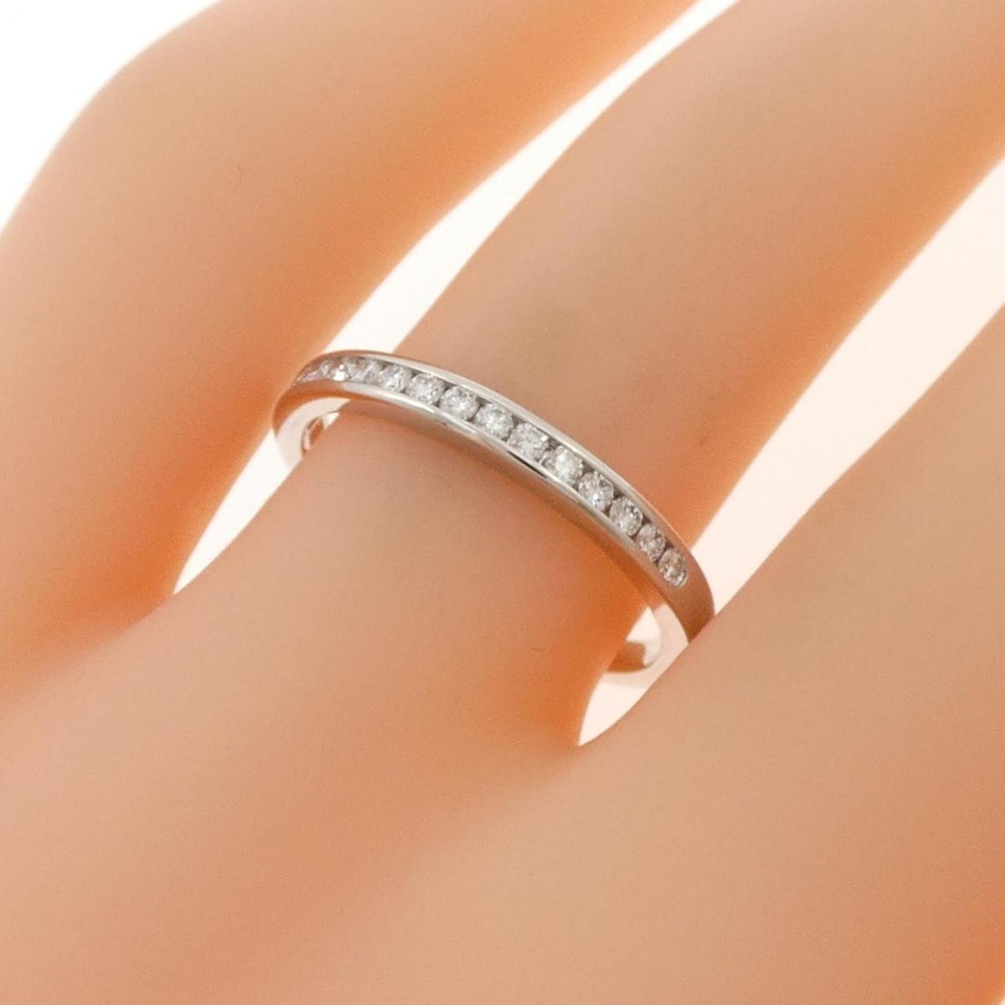 Tiffany Half Circle Channel Setting Ring - 5