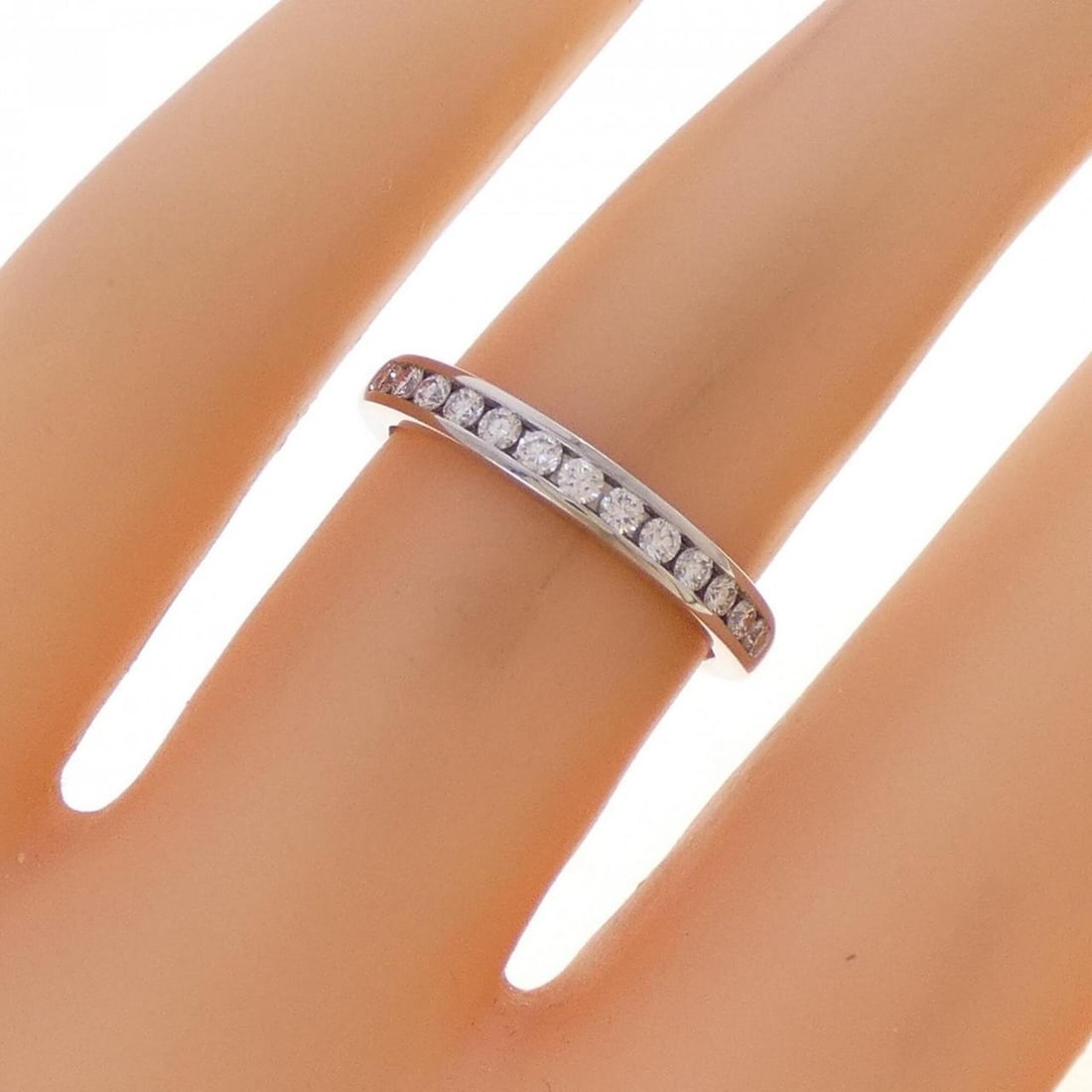 Tiffany Half Circle Channel Setting Ring - 5
