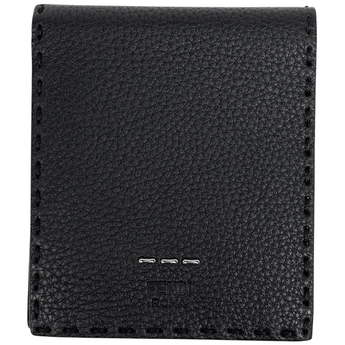 Fendi Selleria Bi-fold Wallet, Leather, Black, 7M0193, Men's: --- Catalog ---Category: DesignType: Wallet (bi-fold)Color: BlackGender: MenMaterial: Leather Category: GeneralMPN: 7M0193Brand: Fendi--- Item List ---Section: ConditionRanking: Rank AB Used - Traces 