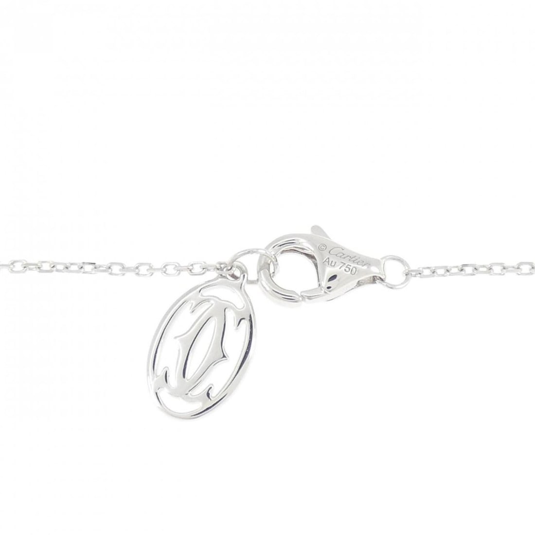Cartier C de Necklace 0.31CT G VVS1 3EXT: --- Catalog ---Category: SizePendant Size: 4.5mm x 4.3mm / 0.17'' x 0.16''Neck Circumference: 38 cm - 42 cm / 14.96'' - 16.53''Category: DesignColor: White goldStone: DiamondGender: WomenClarity: