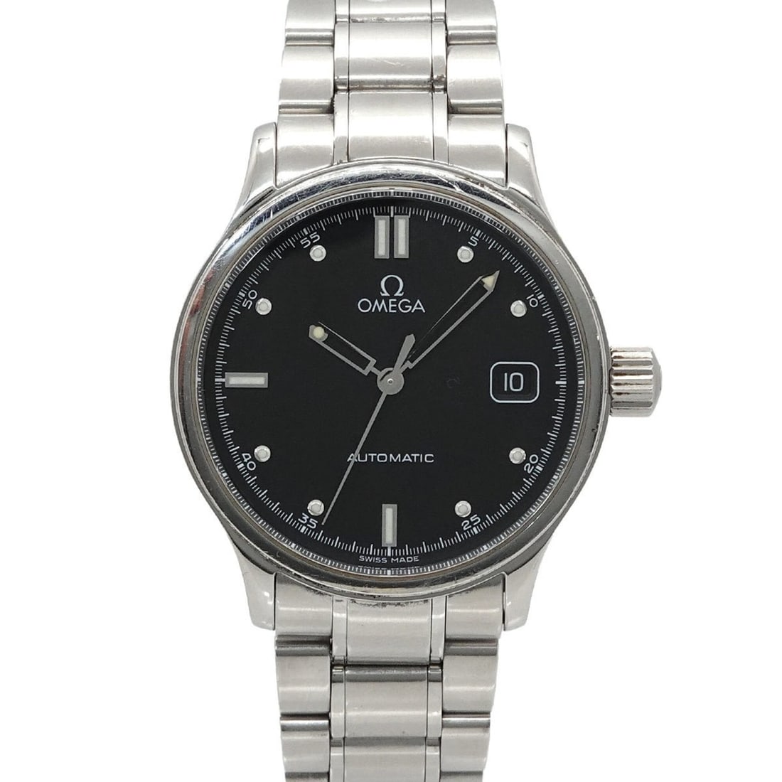 Omega Classic Date 5203 50 Men's Watch, Black, Automatic Winding: --- Catalog ---Category: SizeWrist Size: 17.5cm / 6.88''Case Diameter: 36mm / 1.42''Category: DesignType: WristwatchGender: MenColor (Dial): BlackMaterial (Band): Stainless steelMaterial (Case): Stain