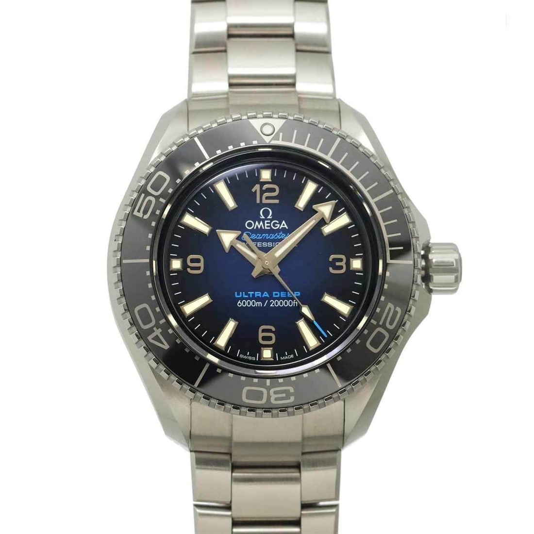 Omega Seamaster Planet Ocean 6000M Ultra Deep 215 30 46 21 03 001 Men's Watch Blue Automatic: --- Catalog ---Category: SizeWrist Size: 20.5cm / 8.07''Case Diameter: 46mm / 1.81''Category: DesignType: WristwatchGender: MenColor (Dial): Blue, Blue gradientMaterial (Band): Stainless steelMaterial