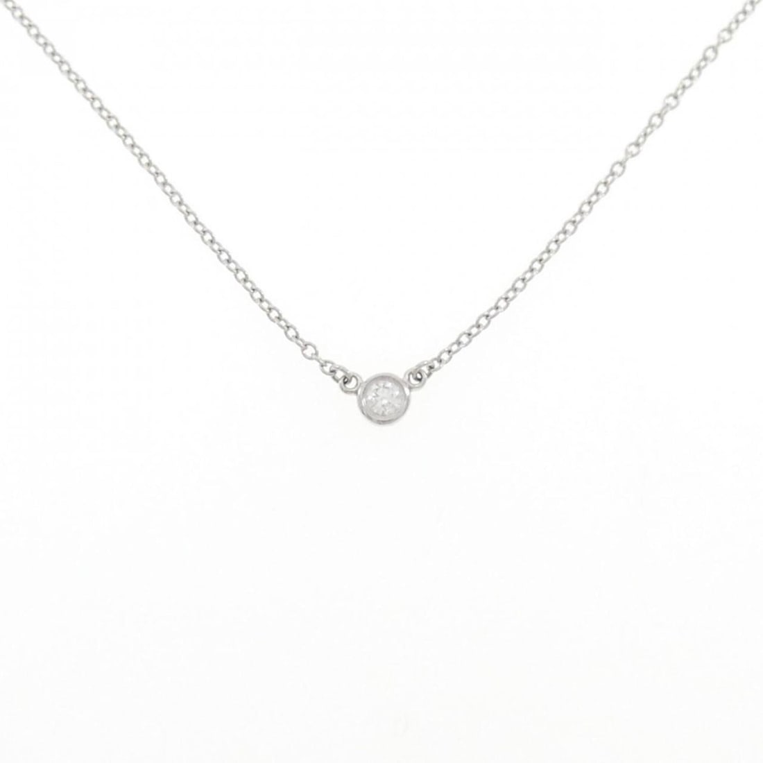 Tiffany & Co. By the Yard Necklace: --- Catalog ---Category: SizePendant Size: 3.5mm x 3.5mm / 0.13'' x 0.13''Neck Circumference: 40 cm / 15.74''Category: DesignColor: PlatinumStone: DiamondGender: WomenMaterial: Platinum 950Necklace Ty
