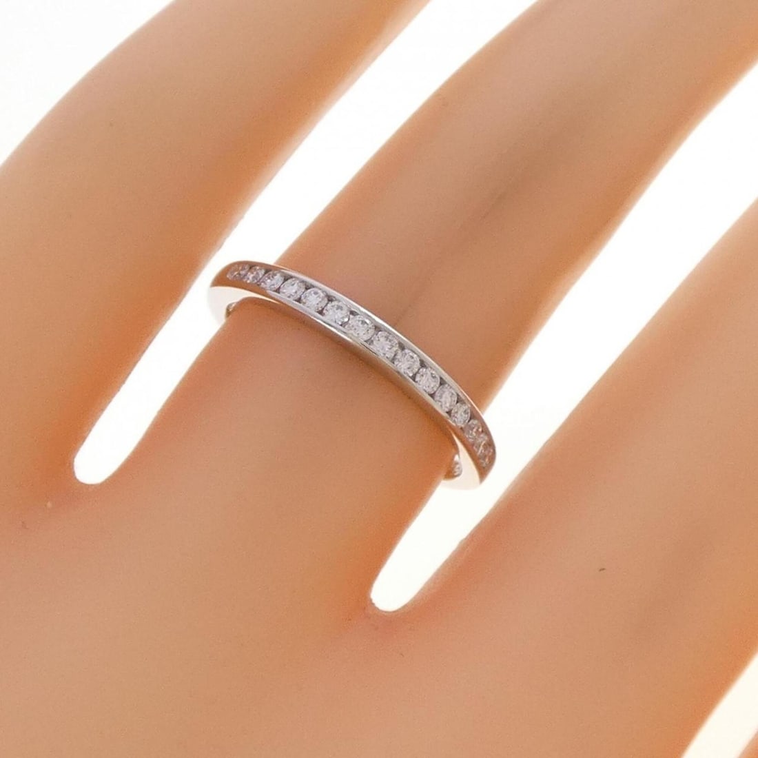 Tiffany Half Circle Channel Setting Ring - 4