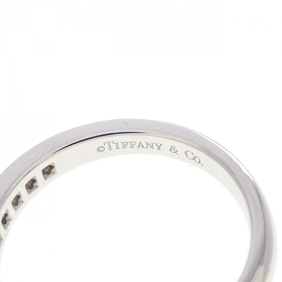 Tiffany Half Circle Channel Setting Ring - 4