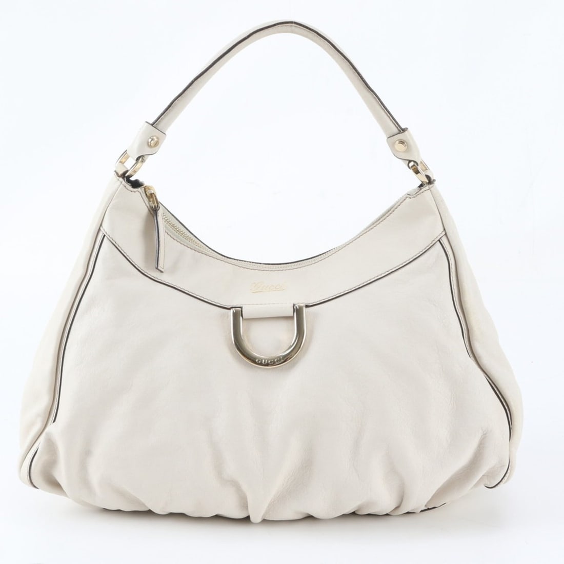Gucci Abbey 189833 Leather One-Shoulder Bag Tote Handbag Brand Women's: --- Catalog ---Category: SizeSize (HxWxD): 23cm x 37cm x 13cm / 9.05'' x 14.56'' x 5.11''Handle Length: 36cm / 14.17''Category: DesignType: Handbag, Shoulder bag, Tote bagColor: IvoryGender: WomenMate