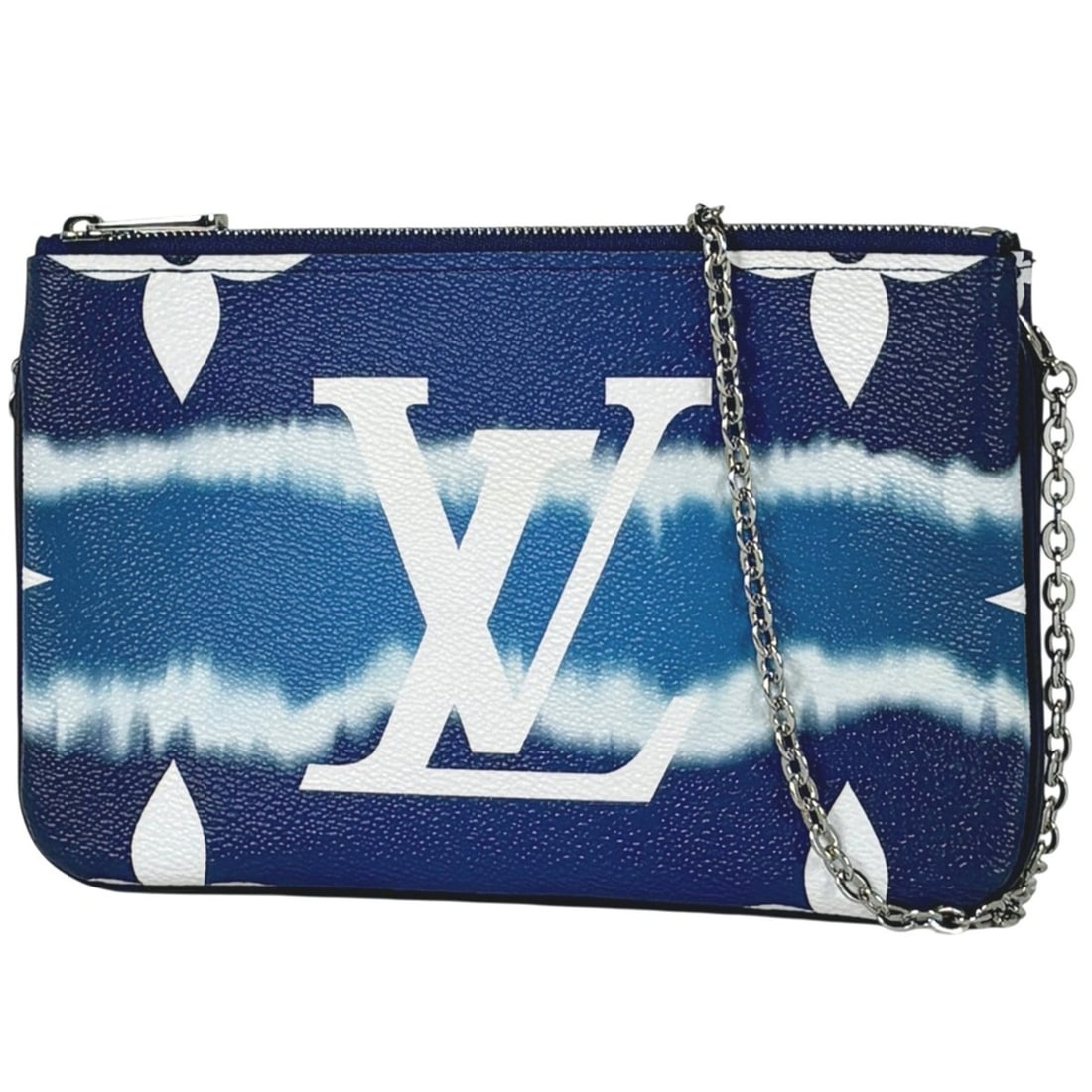 Louis Vuitton Pochette Double Zip LV Escale 2-Way Clutch Bag Shoulder Monogram Giant Blue M69124 (1 of 15)