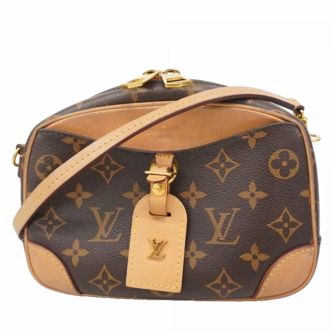 Louis Vuitton Monogram Deauville MINI Shoulder Bag M45528 Brown Women's OP010123: --- Catalog ---Category: SizeSize (HxWxD): 14.5cm x 20cm x 8cm / 5.7'' x 7.87'' x 3.14''Category: DesignType: Shoulder bagColor: BrownGender: WomenCategory: GeneralMPN: M45528Brand: Louis Vuitton--- I