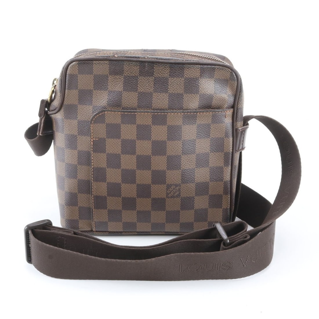 Louis Vuitton Damier Olaf PM N41442 Leather Shoulder Bag Messenger for Men: --- Catalog ---Category: SizeSize (HxWxD): 20cm x 20cm x 8cm / 7.87'' x 7.87'' x 3.14''Strap Length: 125cm / 49.21''Category: DesignType: Shoulder bagColor: Brown, Damier CanvasGender: MenMaterial: Da