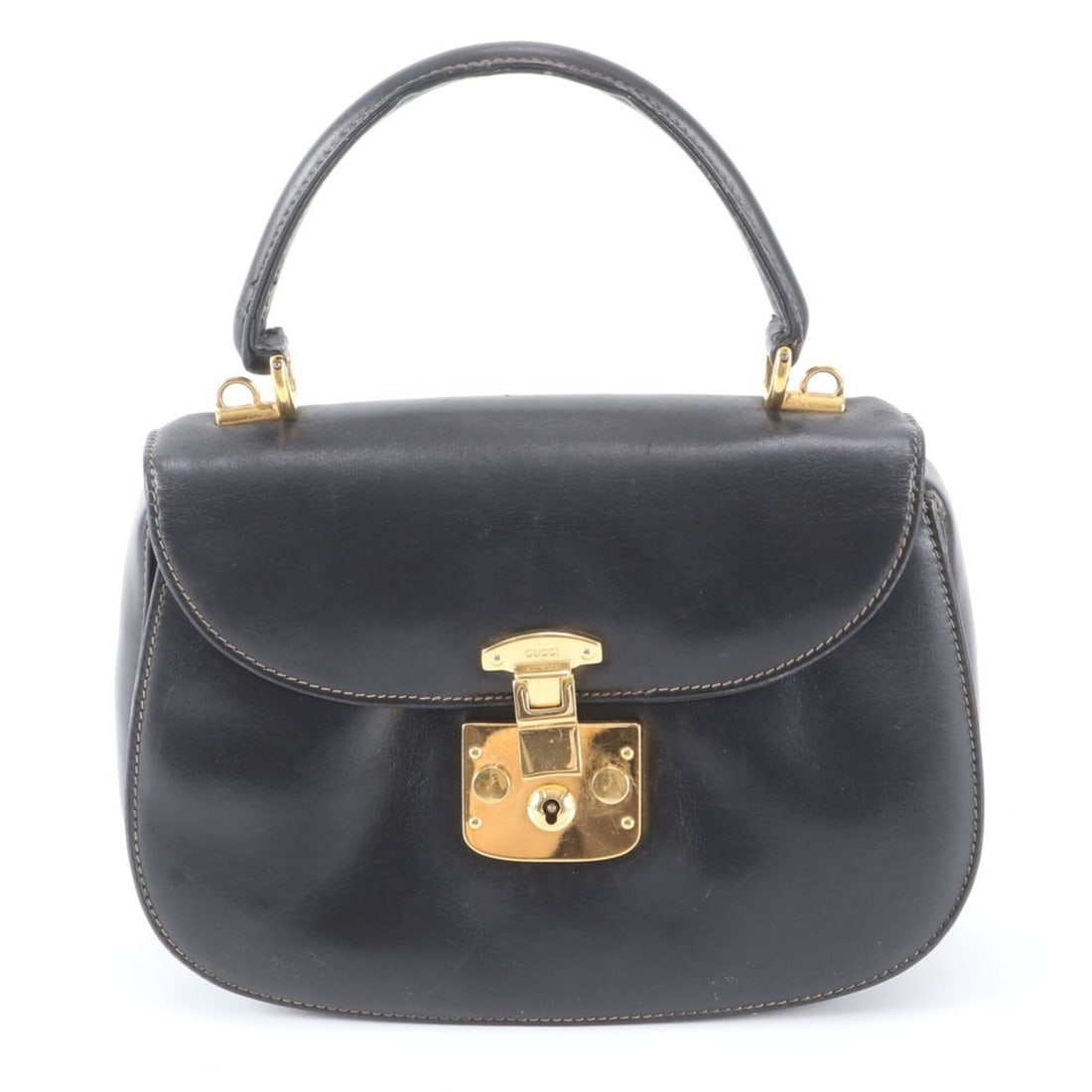 Vintage Gucci Lady Lock Leather Handbag Tote Bag, Black, Brand Name, Women's: --- Catalog ---Category: SizeSize (HxWxD): 15cm x 20cm x 5cm / 5.9'' x 7.87'' x 1.96''Handle Length: 24cm / 9.44''Category: DesignType: Handbag, Tote bagColor: BlackGender: WomenSeason: VintageMateria