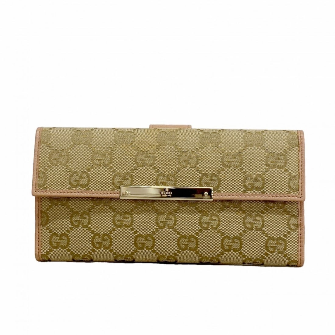 Gucci Long Wallet GG Canvas 112715 Brown Pink Women's OP011680: --- Catalog ---Category: SizeSize (HxWxD): 10cm x 19cm x 3cm / 3.93'' x 7.48'' x 1.18''Category: DesignType: Long wallet (bi-fold)Color: Brown, PinkGender: WomenMaterial: Canvas Category: GeneralMPN: 