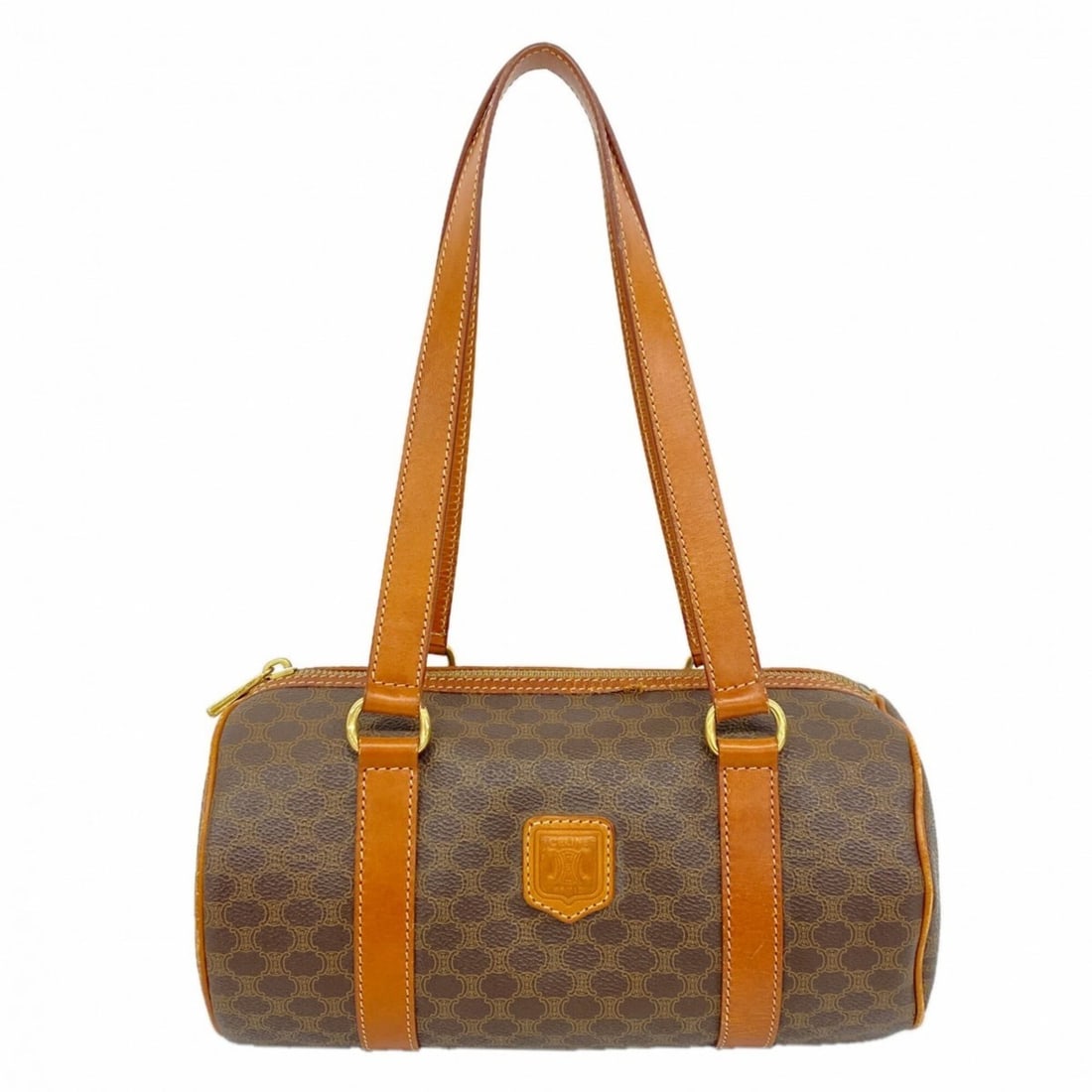 Celine Macadam Brown Handbag for Women: --- Catalog ---Category: SizeSize (HxWxD): 14cm x 26cm x 14cm / 5.51'' x 10.23'' x 5.51''Category: DesignType: HandbagColor: BrownGender: WomenMaterial: PVC Hardware Color: GoldCategory: GeneralBrand: