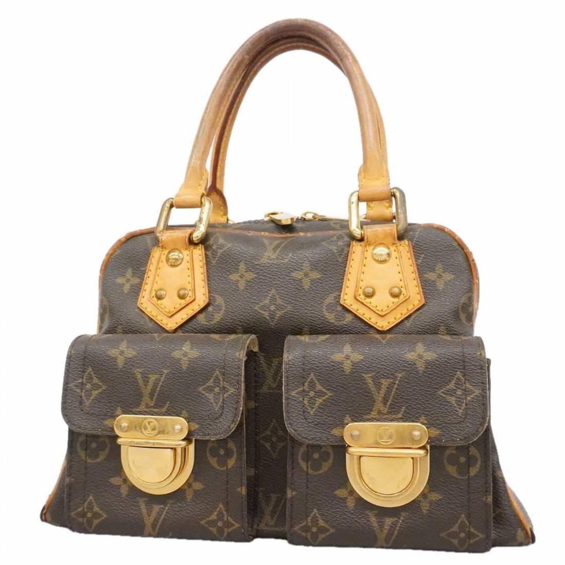 Louis Vuitton Monogram Manhattan PM Handbag M40026 Brown Women's: --- Catalog ---Category: SizeSize (HxWxD): 22cm x 29cm x 12cm / 8.66'' x 11.41'' x 4.72''Category: DesignType: HandbagColor: BrownGender: WomenCategory: GeneralMPN: M40026Brand: Louis Vuitton--- Item 