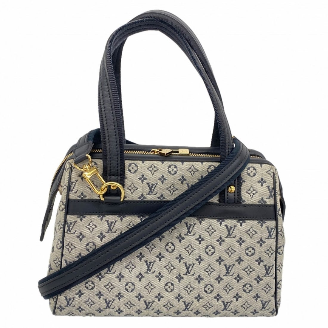 Louis Vuitton Monogram Mini Josephine PM Handbag M92214 Blue 2-way bag for women: --- Catalog ---Category: SizeSize (HxWxD): 22cm x 27cm x 14cm / 8.66'' x 10.62'' x 5.51''Category: DesignType: HandbagColor: BlueGender: WomenCategory: GeneralMPN: M92214Brand: Louis Vuitton--- Item L