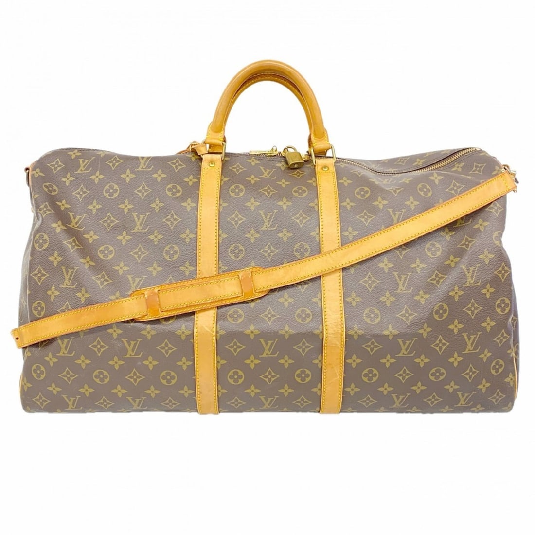 Louis Vuitton Bags - Boston Monogram Keepall Bandoulière 60 M41412 Brown Men's & Women's: --- Catalog ---Category: SizeSize (HxWxD): 33cm x 60cm x 27cm / 12.99'' x 23.62'' x 10.62''Category: DesignType: Boston bagColor: BrownGender: Men,WomenCategory: GeneralMPN: M41412Brand: Louis Vuitton