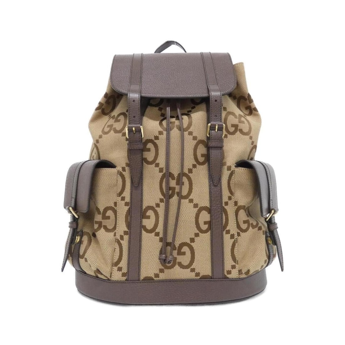 Gucci 678829 UKMEG Backpack: --- Catalog ---Category: SizeSize (HxWxD): 45cm x 35cm x 12cm / 17.71'' x 13.77'' x 4.72''Category: DesignType: BackpackColor: Brown, CamelGender: Men,WomenMaterial: GG canvas , Leather Hardware Color