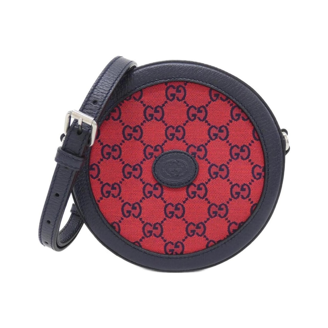 Gucci 658825 2UZAN Shoulder Bag: --- Catalog ---Category: SizeSize (HxWxD): 18.5cm x 18.5cm x 4.5cm / 7.28'' x 7.28'' x 1.77''Category: DesignType: Shoulder bagColor: Blue, Red colorGender: WomenMaterial: GG canvas , Leather Hardware