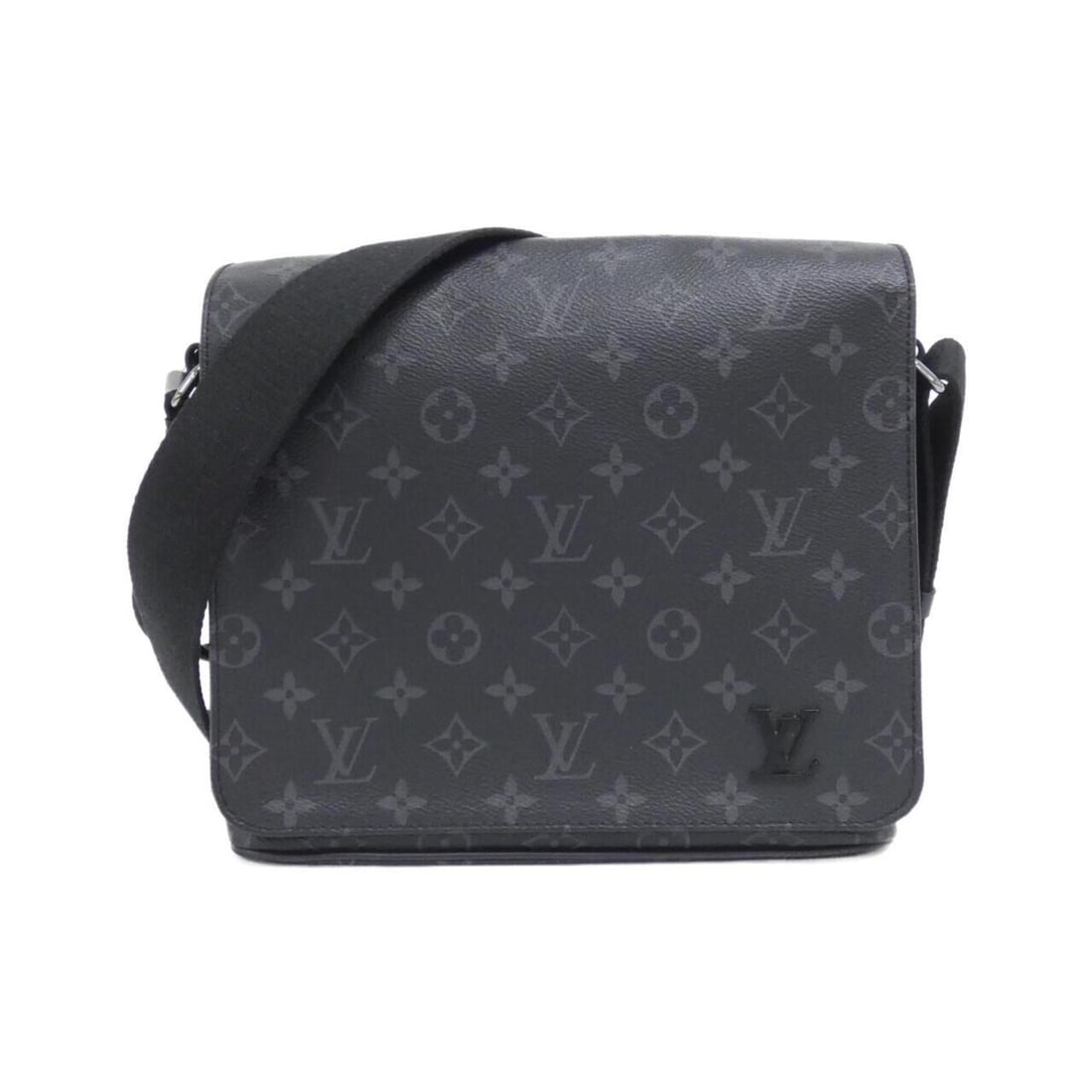 Louis Vuitton Monogram Eclipse District PM M44000 Shoulder Bag: --- Catalog ---Category: SizeSize (HxWxD): 22cm x 25cm x 8cm / 8.66'' x 9.84'' x 3.14''Category: DesignType: Shoulder bagColor: Black, Monogram EclipseGender: Women,MenMaterial: Monogram Eclipse Categ