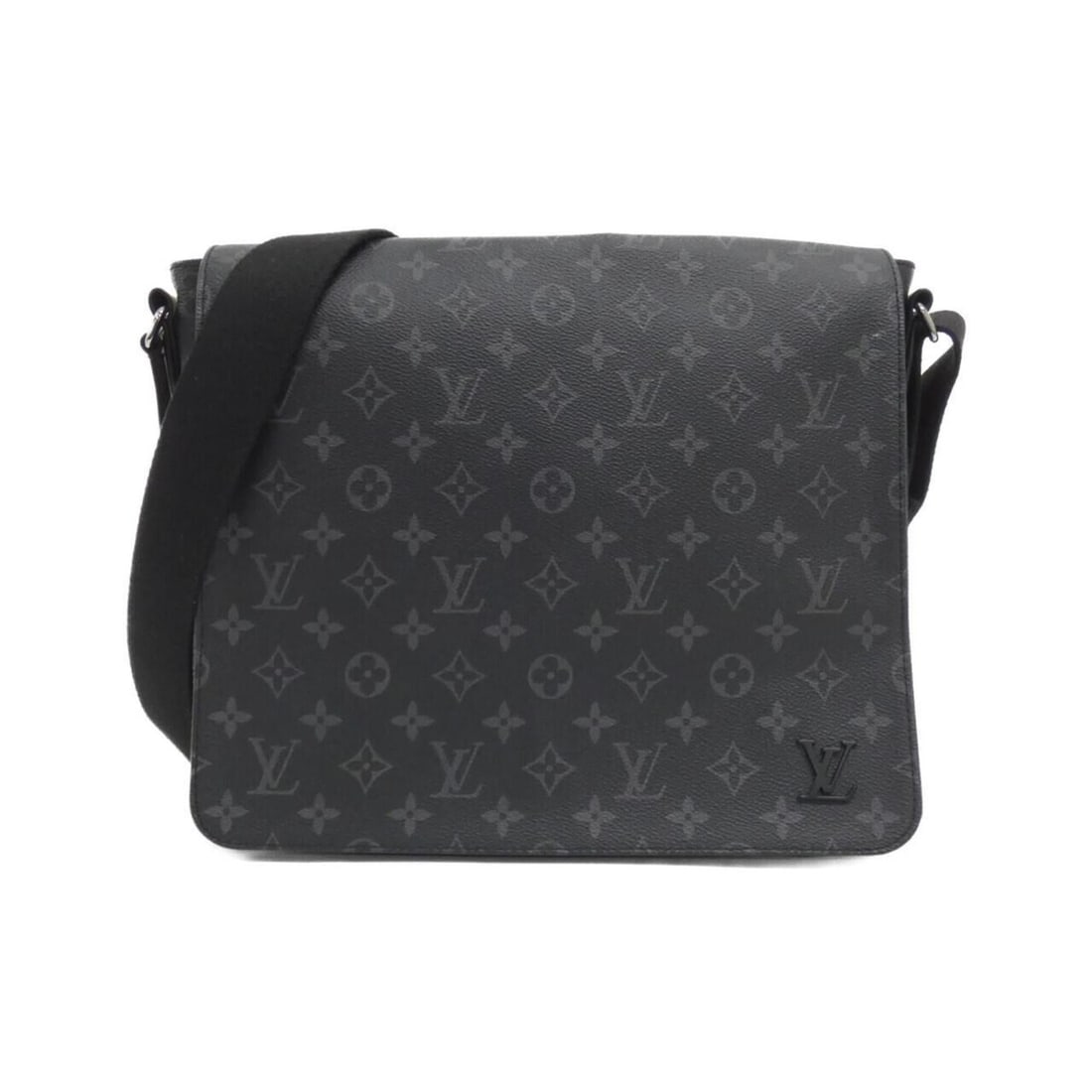 Louis Vuitton Monogram Eclipse District MM M44001 Shoulder Bag: --- Catalog ---Category: SizeSize (HxWxD): 29cm x 32cm x 8cm / 11.41'' x 12.59'' x 3.14''Category: DesignType: Shoulder bagColor: Black, Monogram EclipseGender: WomenMaterial: Monogram Eclipse