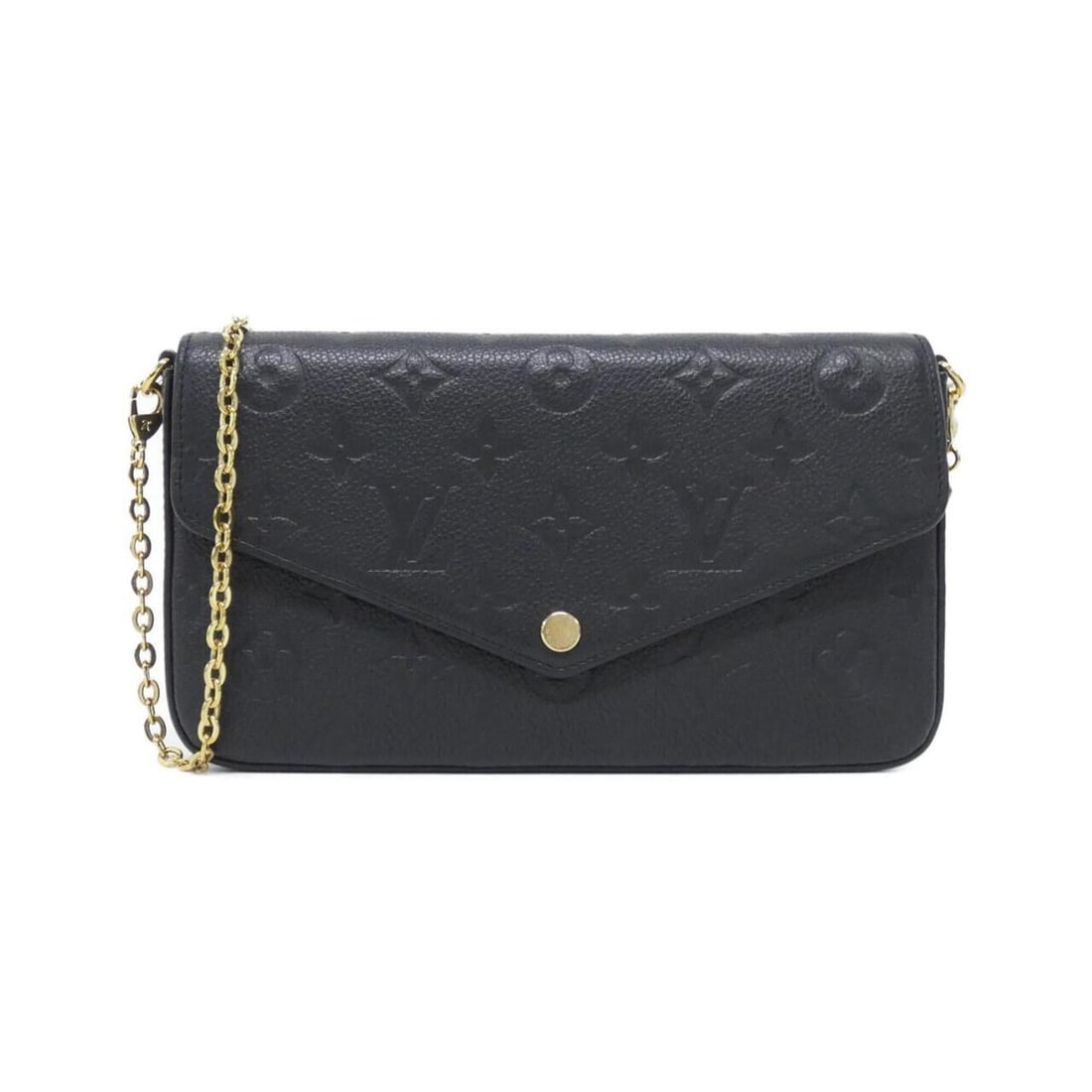 Louis Vuitton Monogram Empreinte Pochette Felicie M82477 Shoulder Bag: --- Catalog ---Category: SizeSize (HxWxD): 12cm x 21cm x 3cm / 4.72'' x 8.26'' x 1.18''Category: DesignType: Pochette, Shoulder bagColor: BlackGender: WomenMaterial: Monogram Empreinte Category: Gener
