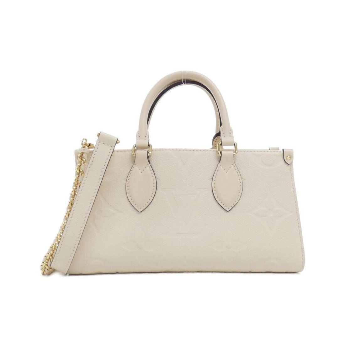 Louis Vuitton Monogram Empreinte OnTheGo EW M23698 Handbag: --- Catalog ---Category: SizeSize (HxWxD): 14cm x 27cm x 10cm / 5.51'' x 10.62'' x 3.93''Category: DesignType: HandbagColor: BeigeGender: WomenMaterial: Monogram Empreinte Category: GeneralMPN: M23698