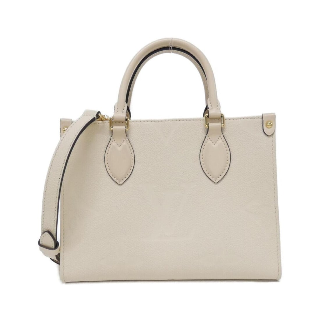 Louis Vuitton Monogram Empreinte OnTheGo PM M46569 Handbag: --- Catalog ---Category: SizeSize (HxWxD): 19cm x 25cm x 11cm / 7.48'' x 9.84'' x 4.33''Category: DesignType: HandbagColor: BeigeGender: WomenMaterial: Monogram Empreinte Category: GeneralMPN: M46569B