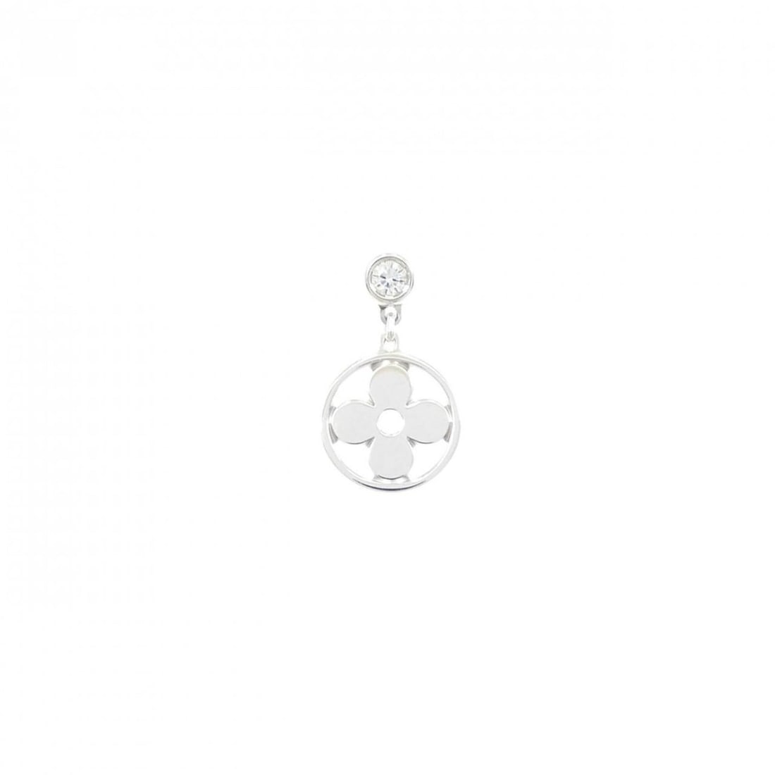 Louis Vuitton Puce Monogram Idylle Earring (Single Earring): --- Catalog ---Category: SizeSize (HxWxD): 14.50mm x 8.40mm / 0.57'' x 0.33''Category: DesignType: Drop earringsGender: WomenMaterial: White gold (18K)Single earring: YesCategory: GeneralMPN: