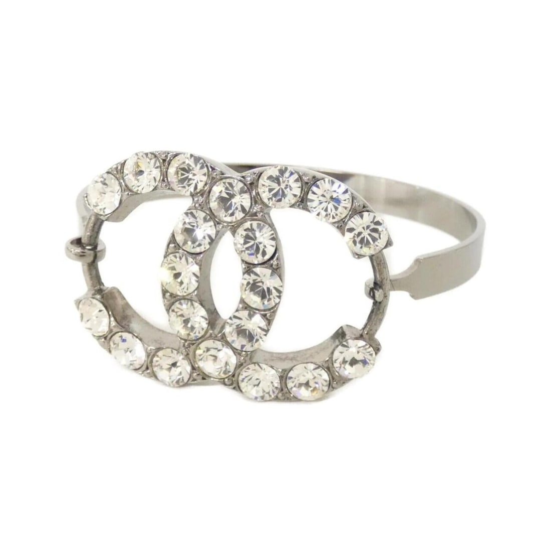 Chanel Bangle: --- Catalog ---Category: SizeLength: 16.5cm / 6.49''Category: DesignType: BangleColor: Clear, SilverGender: WomenCategory: GeneralBrand: Chanel--- Item List ---Section: ConditionRanking: Rank A Used