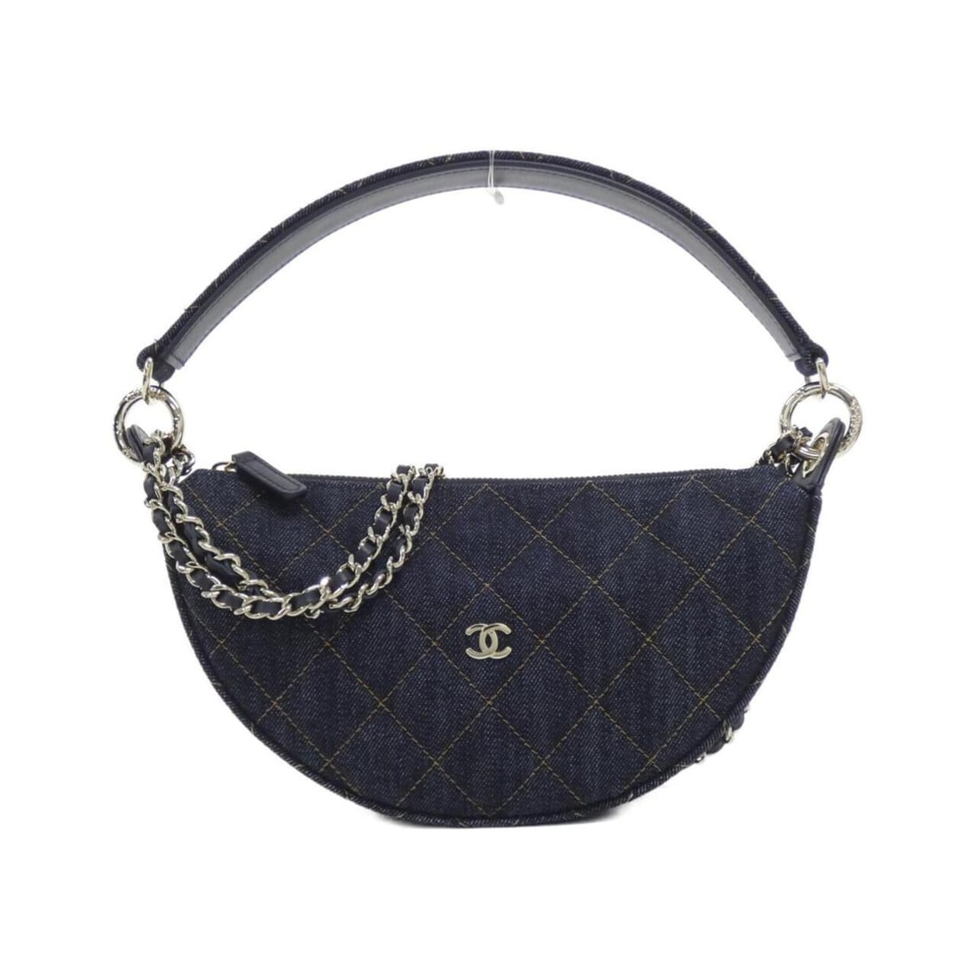 Chanel Timeless Classic Line AP5094 Handbag, Clutch, Shoulder Bag: --- Catalog ---Category: SizeSize (HxWxD): 13cm x 23cm x 5.5cm / 5.11'' x 9.05'' x 2.16''Category: DesignType: Handbag, Shoulder bagColor: Navy, OrangeGender: WomenMaterial: Denim Category: