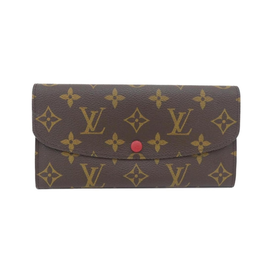 Louis Vuitton Monogram Portefeuille Emilie M60136 Wallet: --- Catalog ---Category: SizeSize (HxWxD): 10cm x 19cm x 1.5cm / 3.93'' x 7.48'' x 0.59''Category: DesignType: Long wallet (bi-fold)Color: Marron, Red colorGender: WomenMaterial: Coated canvas Categor