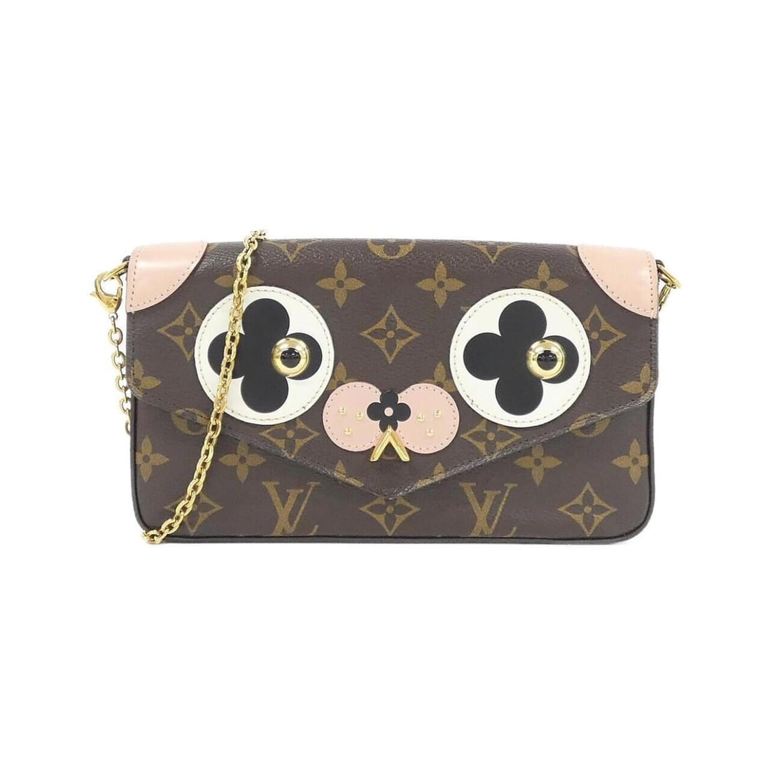 Louis Vuitton Monogram Pochette Felicie M67248 Shoulder Bag: --- Catalog ---Category: SizeSize (HxWxD): 12cm x 21cm x 3cm / 4.72'' x 8.26'' x 1.18''Category: DesignType: Pochette, Shoulder bagColor: MarronGender: WomenMaterial: Coated canvas Hardware Color: Gol