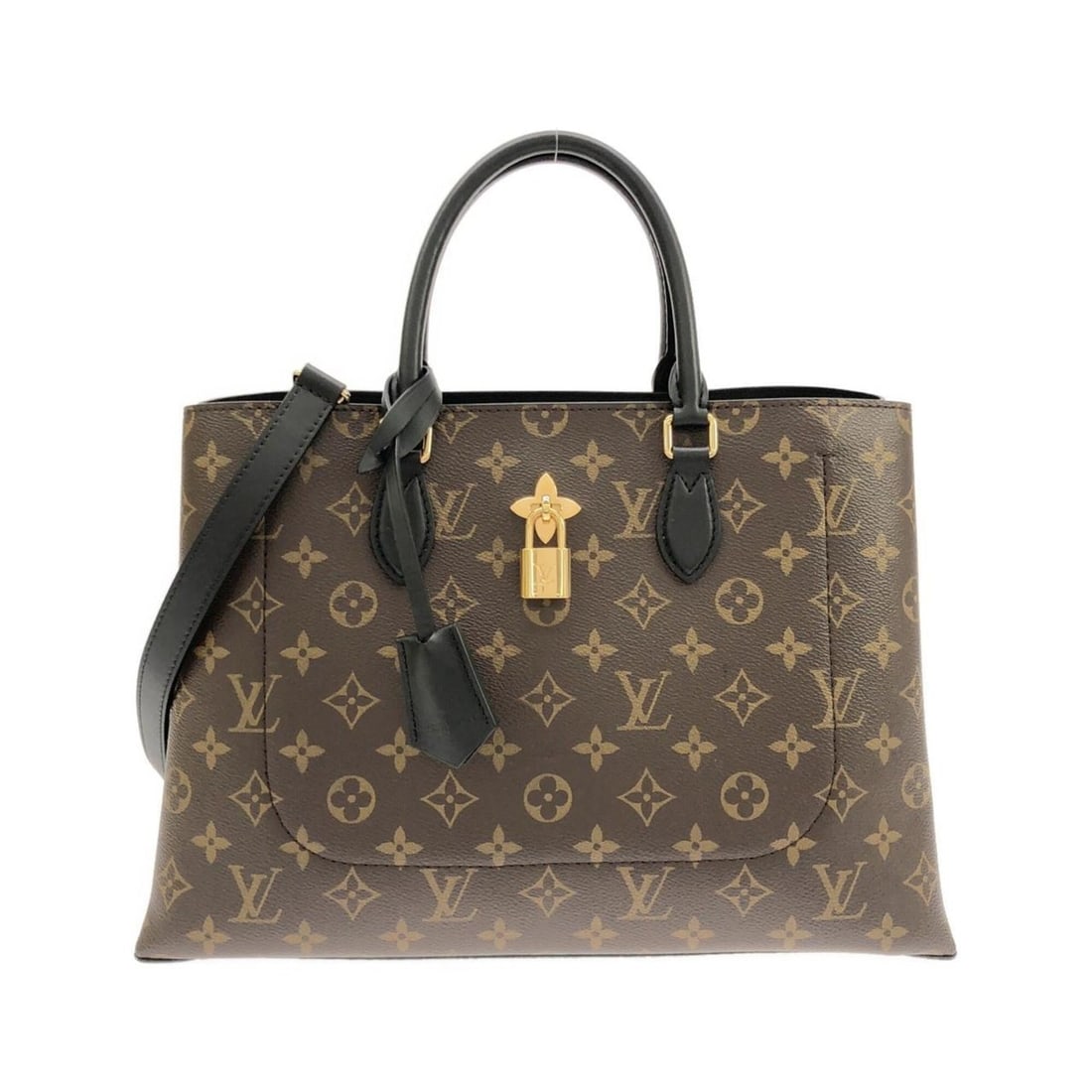 Louis Vuitton Monogram Flower Tote M43550 Handbag: --- Catalog ---Category: SizeSize (HxWxD): 24cm x 35cm x 13cm / 9.44'' x 13.77'' x 5.11''Category: DesignType: HandbagColor: Black, MarronGender: Men,WomenMaterial: Coated canvas Hardware Color: GoldC