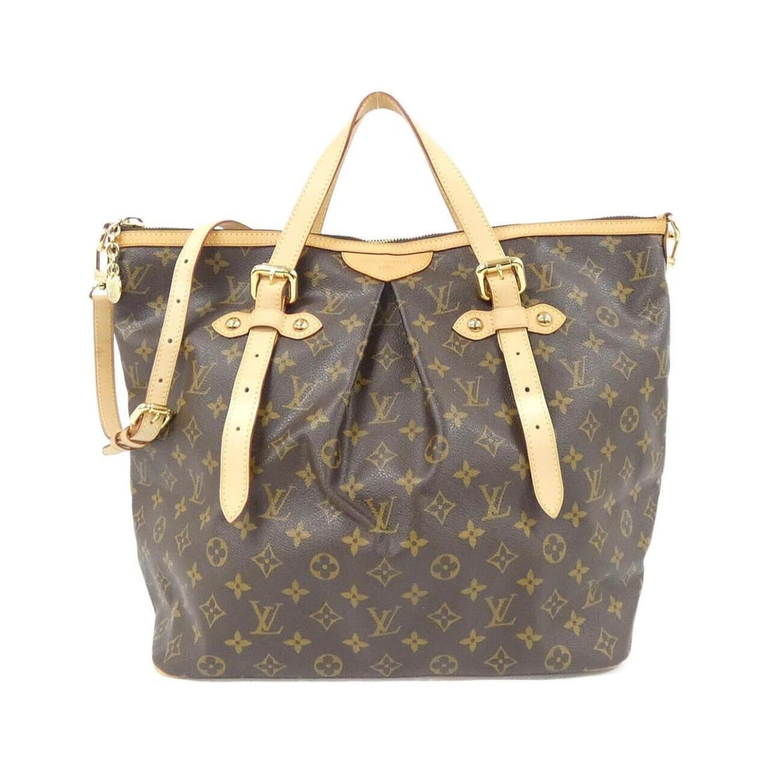 Louis Vuitton Monogram Palermo GM M40146 Handbag: --- Catalog ---Category: SizeSize (HxWxD): 30cm x 43cm x 20cm / 11.81'' x 16.92'' x 7.87''Category: DesignType: HandbagColor: MarronGender: Men,WomenMaterial: Coated canvas Hardware Color: GoldCategor