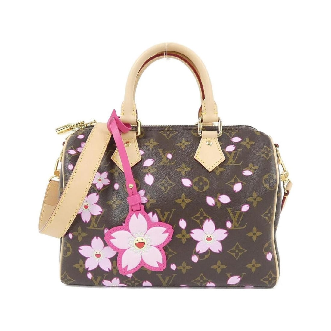 Louis Vuitton Monogram Cherry Blossom (LV x TM) Speedy Bandoulière 25cm M14174 Boston Bag: --- Catalog ---Category: SizeSize (HxWxD): 18cm x 26cm x 15cm / 7.08'' x 10.23'' x 5.9''Category: DesignType: Boston bagColor: BrownGender: Men,WomenMaterial: Coated canvas Hardware Color: GoldCategor