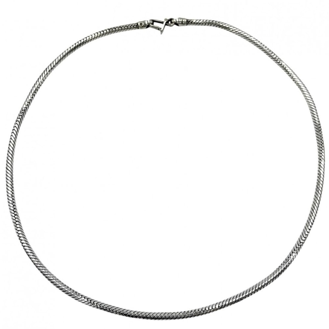 Hermes necklace for women, snake chain, vintage accessory, 925 sterling silver, approximately 23.2g (1 of 11)