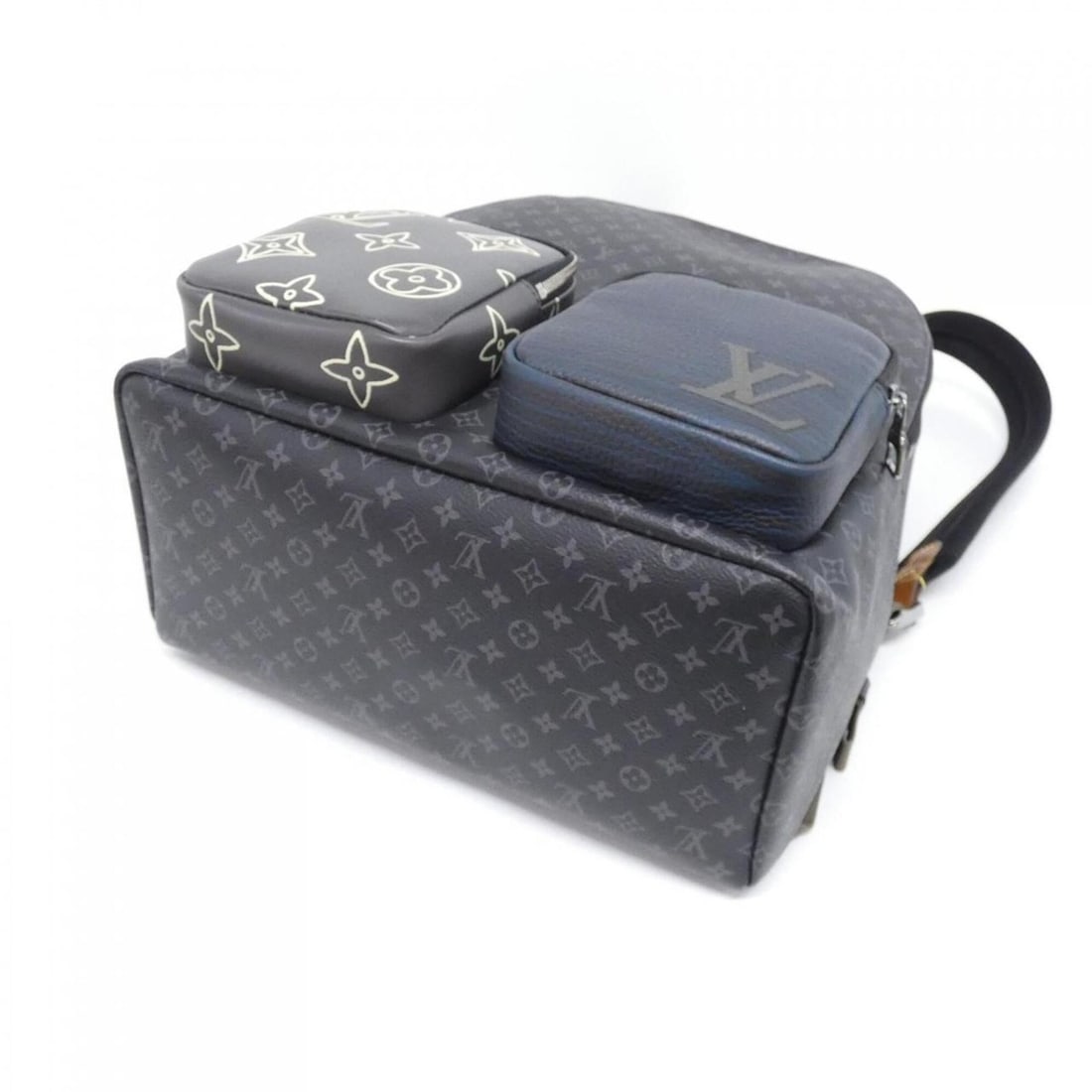 Louis Vuitton LV Patchwork (Monogram Eclipse) Backpack with Multi-Pockets M45455 Rucksack - 3