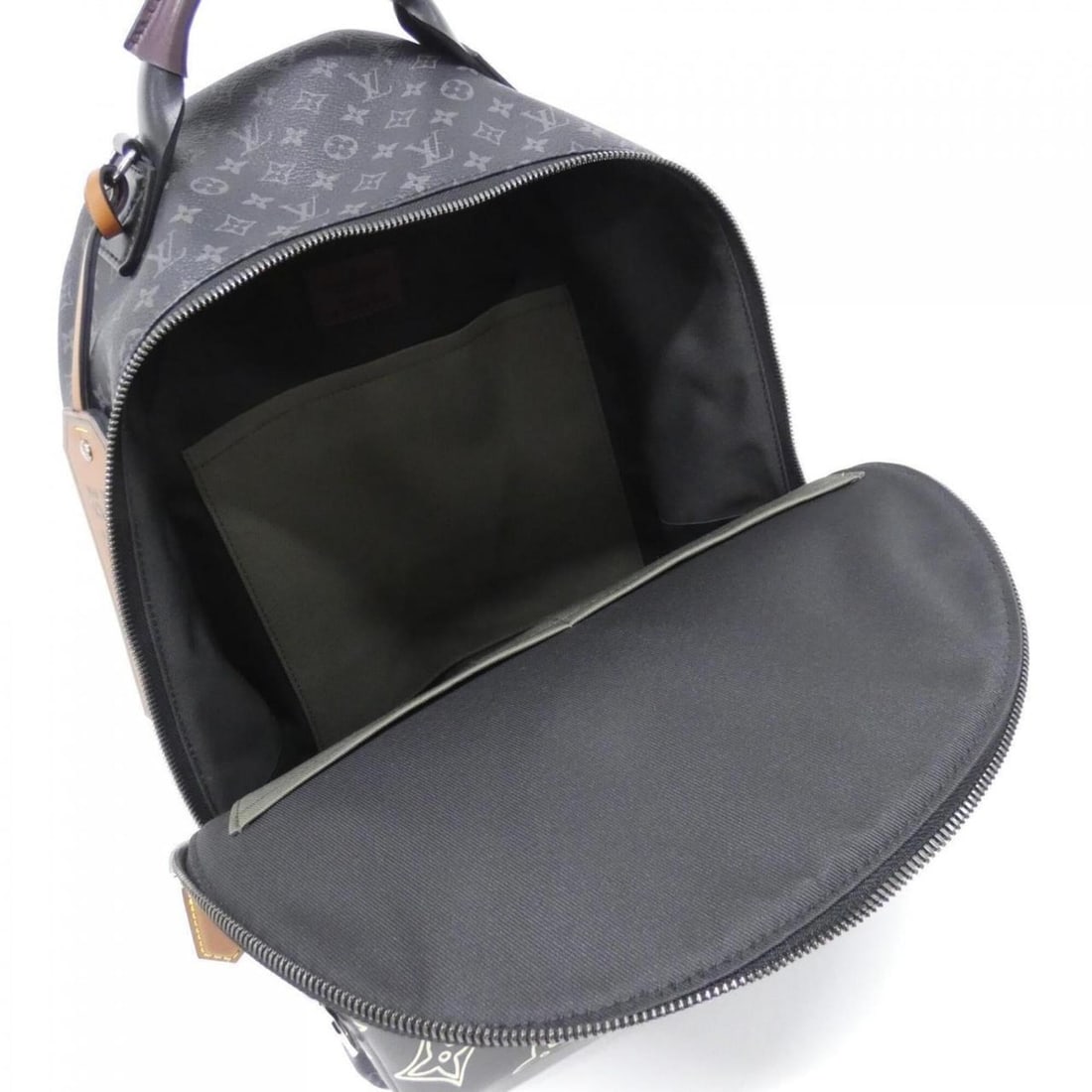 Louis Vuitton LV Patchwork (Monogram Eclipse) Backpack with Multi-Pockets M45455 Rucksack - 7